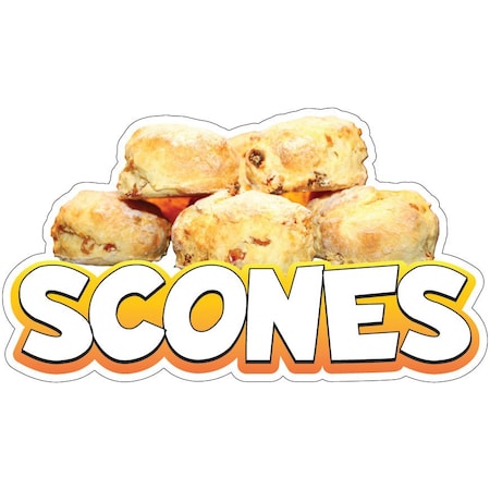Signmission Scones 2 Decal Concession Stand Food Truck Sticker, D-DC-16 Scones 219 D-DC-16 Scones 219
